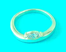 best wholesale house displays high class design man-made diamond ring, great for gifts    