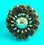 gemstone jewelry online shop delivers multi gemstone inlaid ring in unique style 